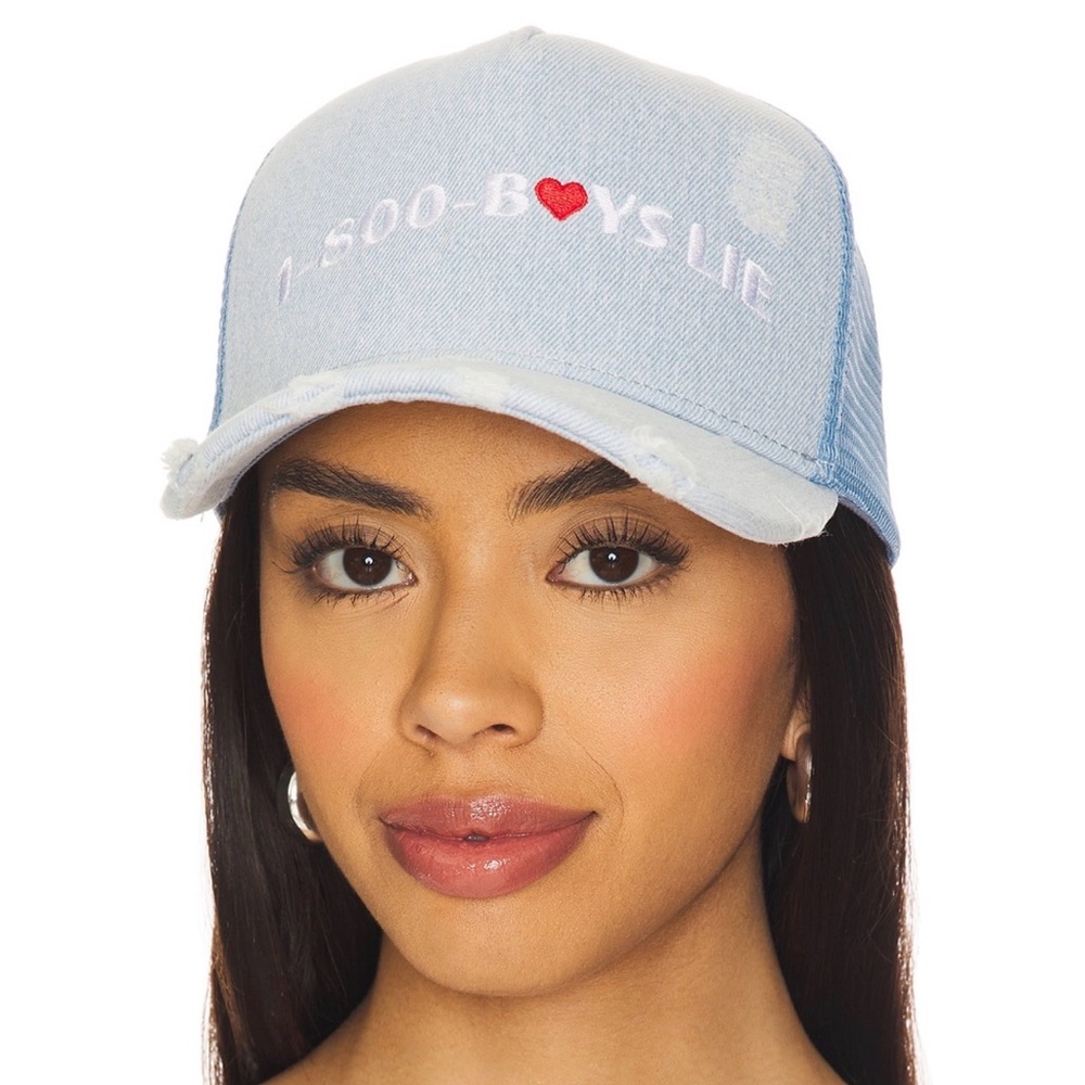 Boys Lie Sky Blue Denim Hat REVOLVE